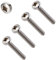 TERF M5 x 60mm Stainless Steel A2 (304) Pozi Pan Head Machine Screws - Pack of 10