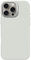 DECODED Silicone Case for iPhone 16 Pro Max, Premium Soft-Touch, Antibacterial Coating, MagSafe Compatible, Drop and Impact Protection, Metal Buttons, Solid Grip, Stone Gray