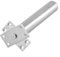 Eawfgtuw Ferme-porte intérieur invisible, fermeture à ressort automatique, pour maison, bureau, chambre, ferme-porte simple (argent)
