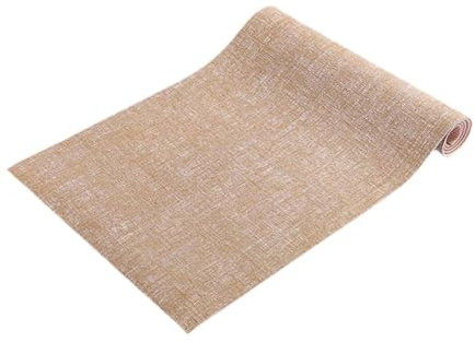 Amagogo Jute-Yogamatte, Sportzubehör, tragbare Pilatesmatte, weiches Kissen für Indoor- und Outdoor-Workout, Stretching, Männer, Frauen, Anfänger, Khaki