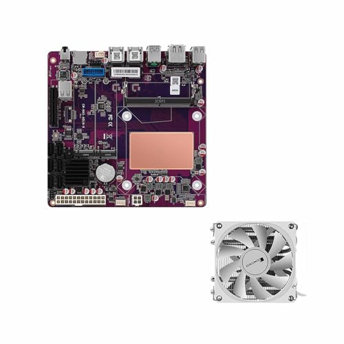 PcZinophyte 6-Bay N100 NAS-Motherboard 1 * PCIEx4 2 * i226-V 2,5G 2 * M.2 NVMe 6 * SATA3.0 DDR5 Firewall Mini-ITX-Mainboard