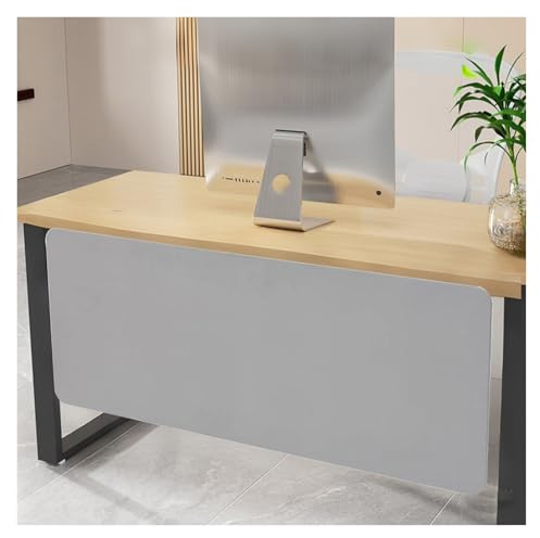 schreibtisch trennwand Schreibtisch-Sichtschutz, Individuell Anpassbar Akustische Schreibtisch-Trennwand Zum Anklemmen, Gewerblich Sichtschutz Für Über Oder Unter Dem Schreibtisch(Light Grey,57x11 4/5