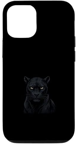 Black Edition - Schwarzer Panther Motiv Dark Style Geschenk Hülle für iPhone 12/12 Pro