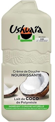 USHUAIA Nourrissant Crème douche au lait de coco de Polynésie 490 ml