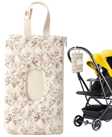 Porte-Lingettes Bébé Voyage,Sac Maman Portable et Imperméable - Porte-Lingettes Bébé Double Couche Oxford | pour Marche Courses Maison Biberon Serviettes Jouets Couches Tétine