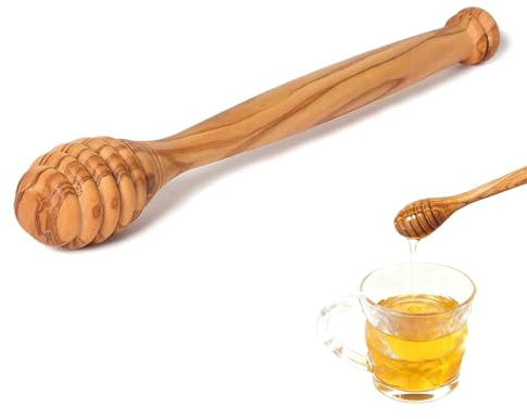 Honey Dippers, 6.3 Inch Wooden Honey Mixing Stirrer, Honey Dipper for Tea Coffee Baking