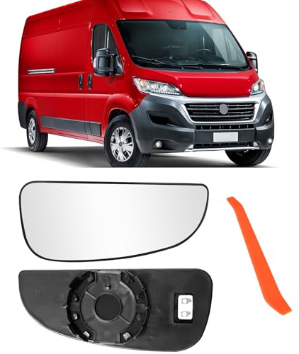 TTCR-II Spiegelglass für Fiat Ducato/Citroen Jumper/Peugeot Boxer 2006-2021 | Rückspiegel Spiegelglass Ducato Seitenspiegel Jumper Ersatzspiegel Bipper Außenspiegel Unteres Kleines Glas-Rechts
