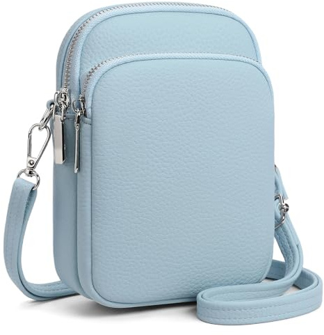 SENDEFN Handytasche zum Umhängen Damen, Veganes Leder Handy Umhängetasche, Klein Crossbody Bag mit Verstellbarem und Abnehmbarer Schultergur, Schultertasche für Handy unter 7 Zoll