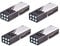LIXADA LED Handheld Flashlight Super Bright Mini LED Handheld Flashlight Pokect Battery Light Torch for Outdoor Camping, Hiking, Hunting, Fishing (Black-4pcs)
