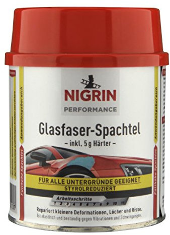 NIGRIN 72113 Performance Glasfaser-Spachtel 250 gm