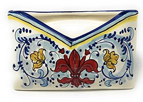 CERAMICHE D'ARTE PARRINI- künstlerische italienische Keramik, Postbote, Lilie, Handarbeit made in Italy Toscana