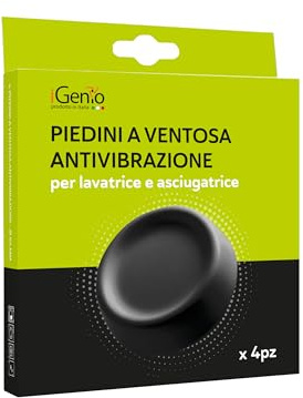 Piedini ventosa antivibrazione per lavatrice e asciugatrice ⌀ 64 mm, art.927 - iGenio