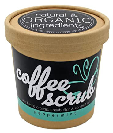 Coffee Body Scrub - Körperpeeling mit Kaffee | fair trade, ätherisches Minzöl, Sheabutter, Kokosnussöl
