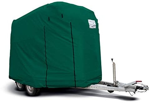 CAPA Original Schutzhaube in grün für 2er Pferdeanhänger Pferdetransporter Pferdehänger als Überzug Schutz Cover Schutzhülle Garage Schutzdach Typ HT-01-GF
