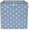 LIFENEY Aufbewahrungsbox mit Sternenmotiv in Türkis, Spielzeugbox mit Sternen passend für Würfelregale, Ordnungsbox für das Kinderzimmer, Aufbewahrungskorb als Accessoire für Zuhause | 33x33x33 cm