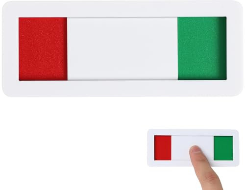 iplusmile Cartello per la privacy, in acrilico con scritta “Vacant Occupied” (lingua italiana non garantita) per bagno, conferenze, hotel, ospedali, porte aziendali, 10 x 4 cm