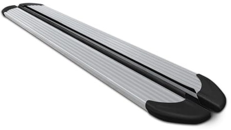Seitenschweller Trittbretter kompatibel mit Ford Ranger Double Cab 2012-2022 Alu Silber