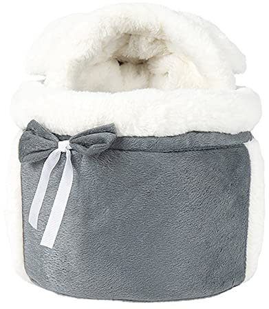 PetPhindU Hundeschleuderträger Haustierträger Hundetaschen für Reisende Hundetasche Cat Bag Haustier Rucksack Winter Plüsch Warmer Hund Rucksack Ausgleichen, Bequemer Rucksack mit Großer Kapazität