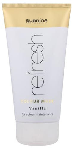Subrina Professional Refresh Farbmaske Vanilla Tönungsmaske 150 ml | Tönende Pflegemaske frischt die Farbe auf und verleiht seidigen Glanz, hält 3–5 Wäschen