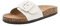 QUEEN HELENA Ciabatte con Fibbia Estive Semplici Donna R241 (Bianco, Sistema Taglie Calzature EU, Adulto, Donna, Numero, Media, 37)