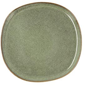 Bidasoa Ikonic Plato Llano Cerámico 20,2x19,7cm Gres Apto Microondas Borde Fino