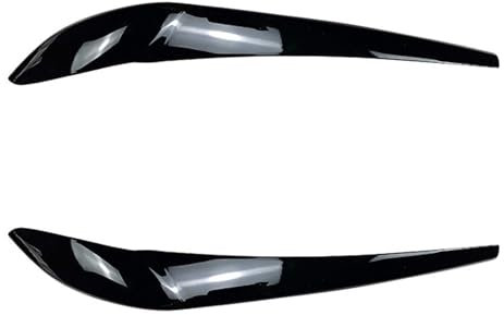 EVURU Scheinwerfer-Augenbrauen, Passend for BMW X3 F25 X4 F26 2014–2018, 2 Stück ABS Autoscheinwerfer Augenbrauen Augenlider Abdeckung Trim Scheinwerfer Augenbrauen Augenlid Aufkleber Glanz Schwarz (