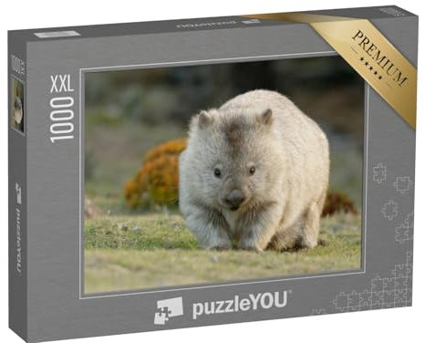 Puzzle 1000 Teile XXL „Australischer Wombat, auch bekannt als Grobhaariger oder Nacktnasenbär“ – aus der Puzzle-Kollektion Wombats, Exotische Tiere & Trend-Tiere