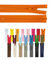 Reißverschluss teilbar Jackenreißverschluss Kunststoff Krampe Zähne grob 5mm Jacken Mantel Taschen Orange 80cm