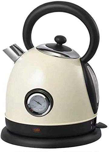 ZURBAQD Kettles, Cordless Kettle with Temperature Gauge, Bpa Stainless Steel Kettles for Boiling Water, Retro Coffee Pot, Auto-Off & Boil-Dry Protection, 1.8L/Green elegant Warm as ever