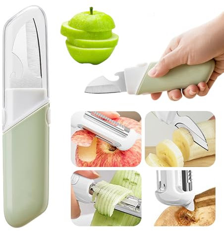 Pelador Patatas,Biluer Pelador Verduras Pelador Pelapatatas Cuchillos Cocina Cuchillo Multifunción 5 En 1 Para Frutas