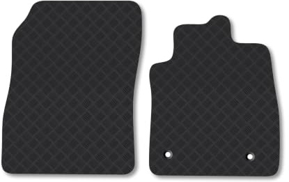 Ford Fiesta (2017-2023) [Van] 3mm Rubber Car Mats | Tailored Fit Durable Floor Mats Full Coverage Protection Waterproof Accessories Easy Clean Anti Slip Made in the UK