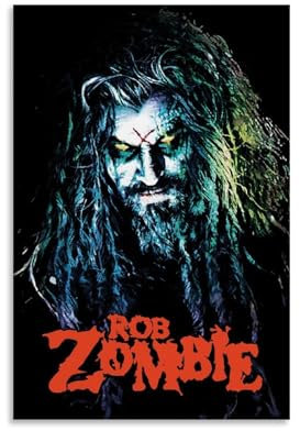 Rob Zombie-Poster, Horror-Vintage-Poster, Leinwand, Wandkunst, Dekor, Gemälde für Zuhause, Wohnzimmer, Schlafzimmer, 20 x 30 cm, ungerahmter Stil