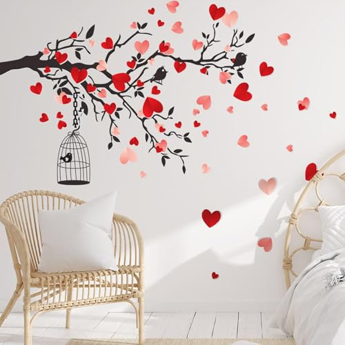 astylishome Wandtattoo Küche Pflanzen Blumen Wandsticker Selbstklebend Wandaufkleber Abnehmbare Wandkunst Aufkleber für Schlafzimmer Wohnzimmer Tür Wanddekoration 1612