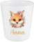 Gobelet Enfant Personnalisé Renard Fleuri – Gobelet Incassable 230ml Sans BPA – Tasse Prénom Crèche ou École – Cadeau Rentrée Scolaire Nature