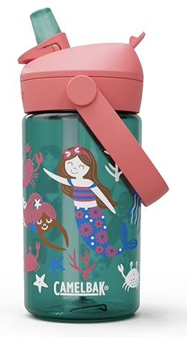 CAMELBAK - Thrive FLIP Paglia BAMBINI BOTTIGLIA CON Tritan Renew, Drinkware, Mermaid Friends, 400 ml