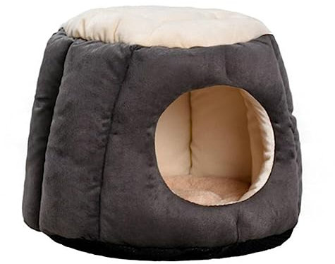 SEWOART Runde Hundehütte Winterkäfig Schlafbett Warmes Haustierhaus Hundezelt Hundehöhle Mit Tisch Für Hunde Und Katzen