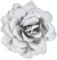 LOZTBUE 1 Stück Rosen-Blumenbrosche, große Musselin-Brosche, Haarspange, klassisch, elegant, handgefertigt, Blumenbrosche, geeignet für Hochzeit, Party, Tanz (Hellgrau)