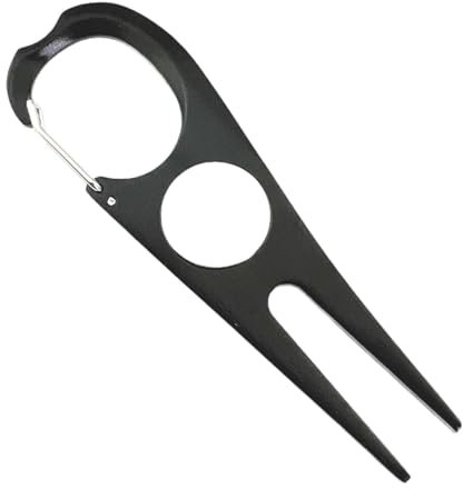 Gralara Golf Green Accessory Aluminum Fork Alignment Tool, Black