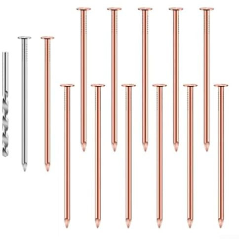 14 Piece For Tree Killer Nail Set 3 5 Inch Copper Nails for Effective Stump Removal Without Harming Surrounding Plants