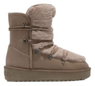 D.Franklin Stivali da Donna Stile Australiano Altezza Media Fodera in Pelliccia Nordic Trk - Stivali per Donna - Moda Casual - Taglia (41) - Modello nordic-trk