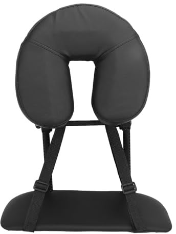 Gesicht nach unten Kissen, Massage Kopfstütze für Bett Beauty Bett Kopfstütze Cradle U Form Verstellbares Klappmassage Tisch Gesicht Cradle Kissen für Schönheitssalon Schwarz