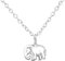 Monkimau Mädchen Halskette Elefant Anhänger aus 925 Sterling Silver echt Silber mit 45cm Kette