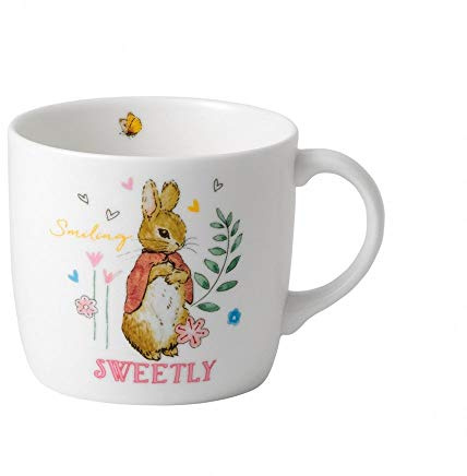 Wedgwood Peter Rabbit Single Handed Mug Fine Bone China Pink
