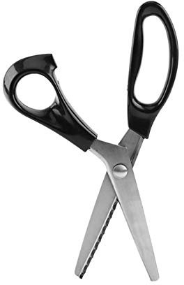 Edelstahl Zackenschere, Stoff dekorative Runde/Dreieck Rand Zackenschere Schere Clipper 3 5 7mm(7mm)