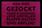 Interluxe Fußmatte mit Spruch - Hier Wird gezockt - 40x60cm Fussmatte als Geschenk für Gamer, Spieler, Zocker als Türmatte oder Teppich (Fuchsia)