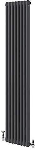 The Bath People 82080 Utopia 1800 x 380mm Double Vertical Radiator Anthracite