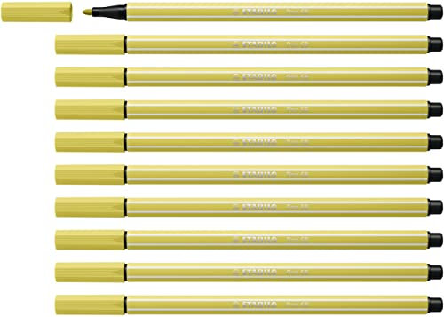STABILO - Premium-Filzstift - Pen 68-10er Pack - senf