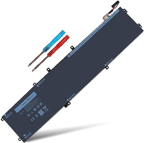 Batteria 97WH 6GTPY per computer portatile Dell XPS 15 9570 9560 7590 9550, Precision 5520 5510 5530, Vostro 7500 7590, M2X4 5XJ28 5D91C GPM03 1P6KD 4GVGH P56F P56F 56F001 P56F002 [Non per Laptop con