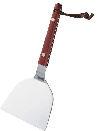 Spatule pour Plancha Barbecue Spatule INOX - Lame 9cm x 10.9cm - Unibloc & Robuste - Ustensiles plancha pour Barbecue plancha (A)