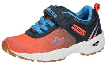Lico Unisex Kinder Barney Vs Hallenturnschuhe, Orange Marine Blau, 27 EU